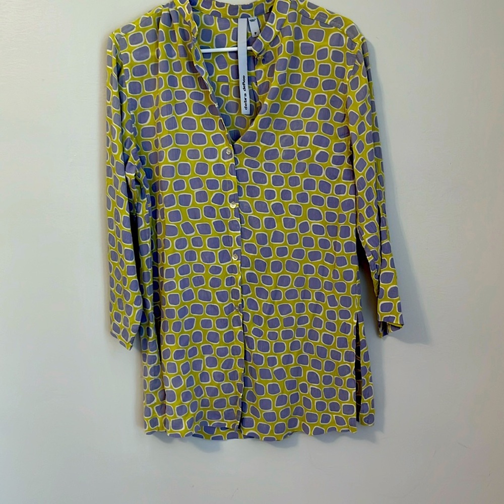Debra seriously 100% silk Marimekko inspired print size small